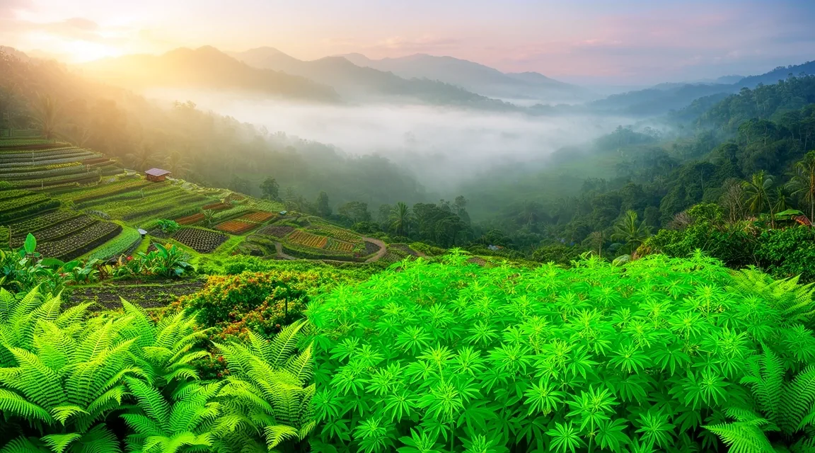 Sustainable Indonesian farm