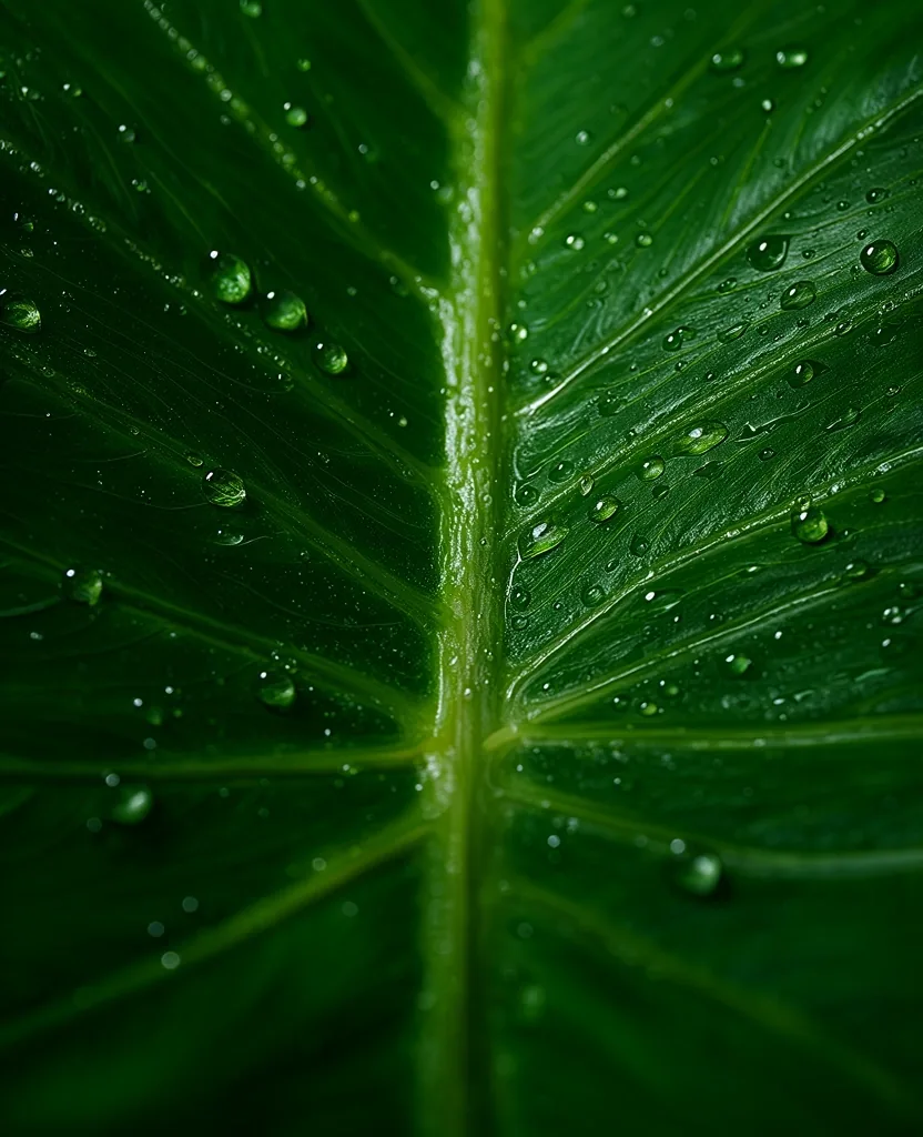 Microscopic detail of a botanical leaf showing cellular integrity
